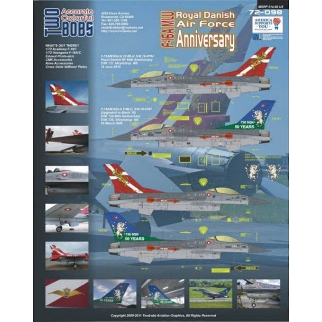72098 F-16A MLU �ե����ƥ��󥰥ե��륳�� �ǥ�ޡ������� ��730��Ʈ������ 50��ǯ��ǰ�ޡ�����
