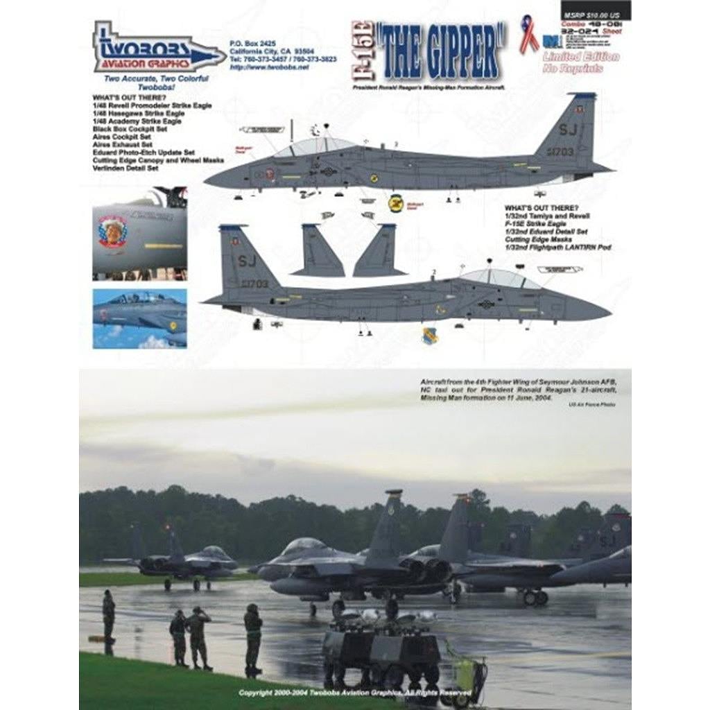48081+32024 F/A-15E One More Time For the Gipper