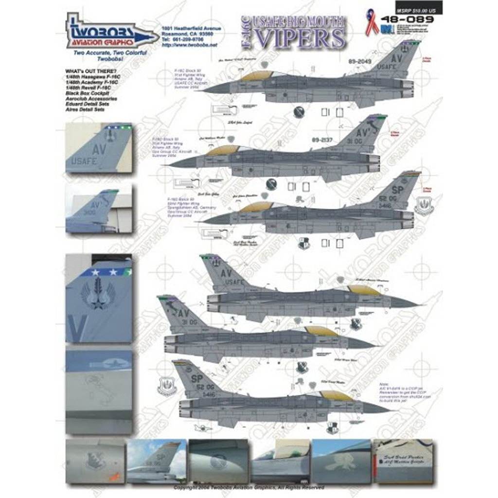 48089 F-16C �֥��å�50 USAFE �ӥå��ޥ��� �������ѡ���