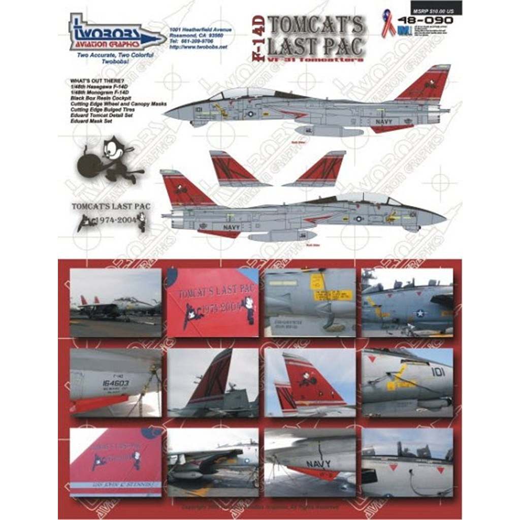 48090 F-14D �ȥ७��å� �饹�� �ѥå� VF-31
