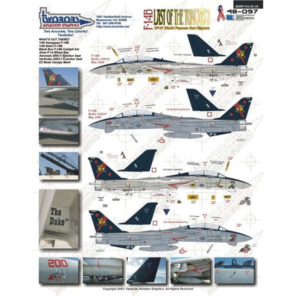48097 F-14B VF-11 ��åɥ�åѡ��� �饹�ȥ��� �� �ȥ७��å�