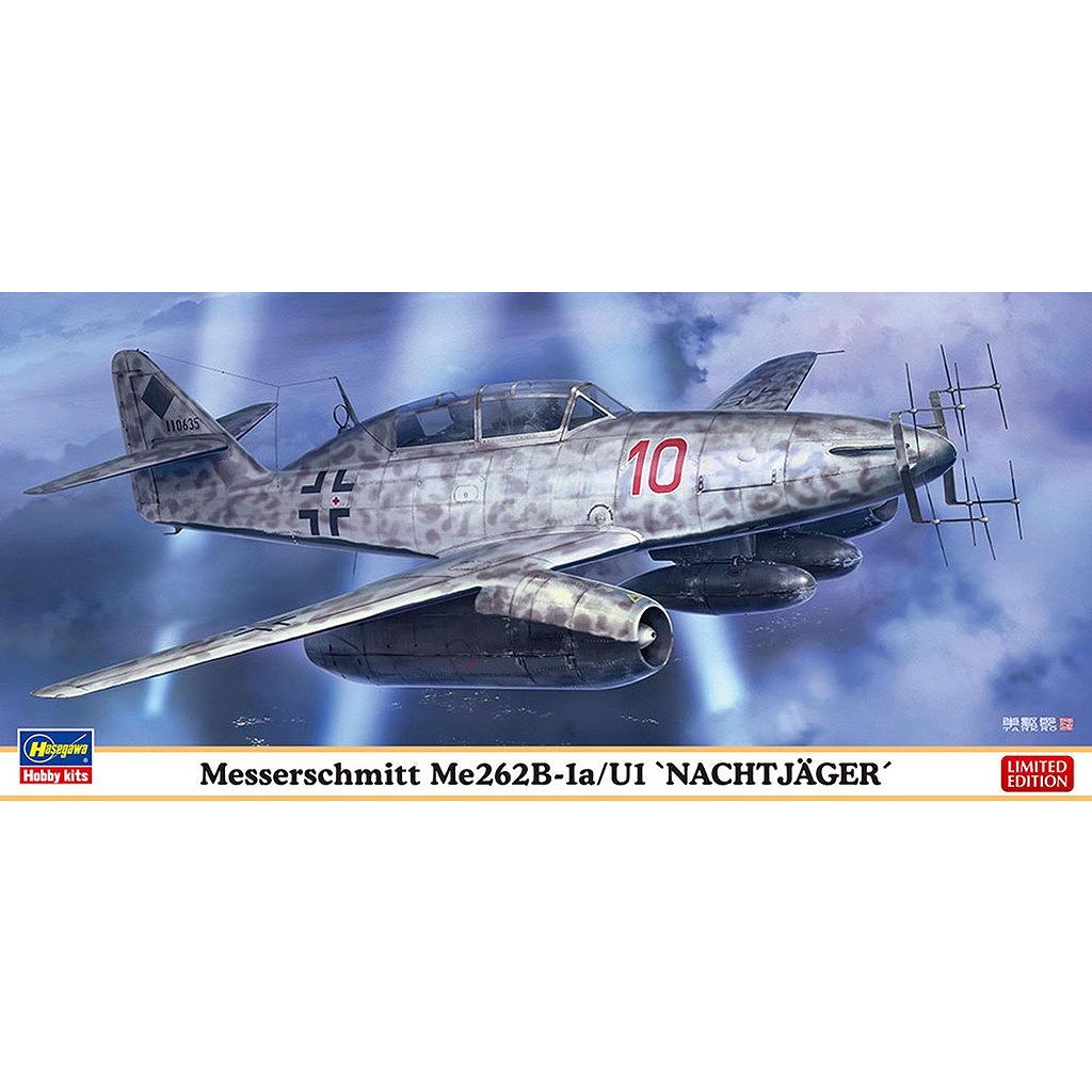 Hasegawa1/32MesserschmittMe262B-1a/U1プラモ 新製品】02541 メッサーシュミット Me262B-1a/U1 “ナハトイェーガー