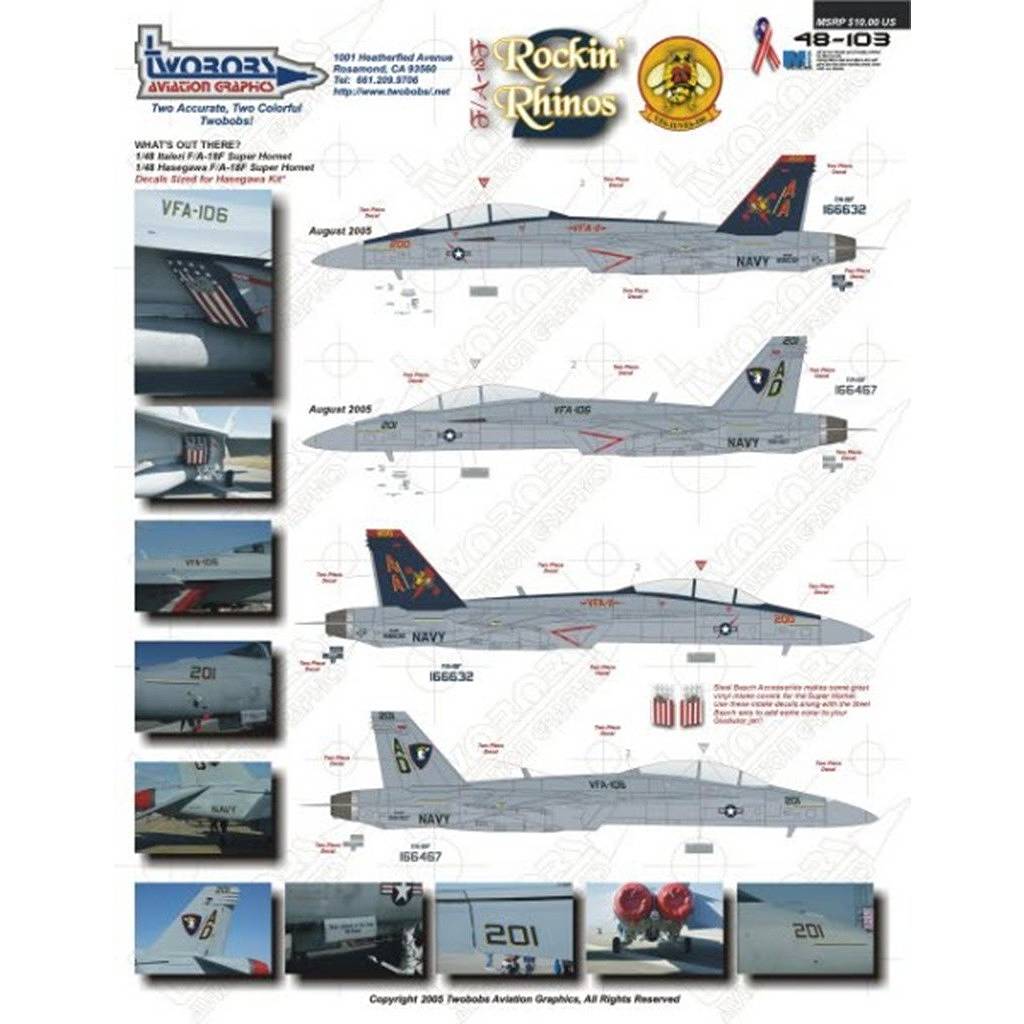 48103 F/A-18F VFA-11/VFA-106 Pt.2 �ϥ�����/��٥�