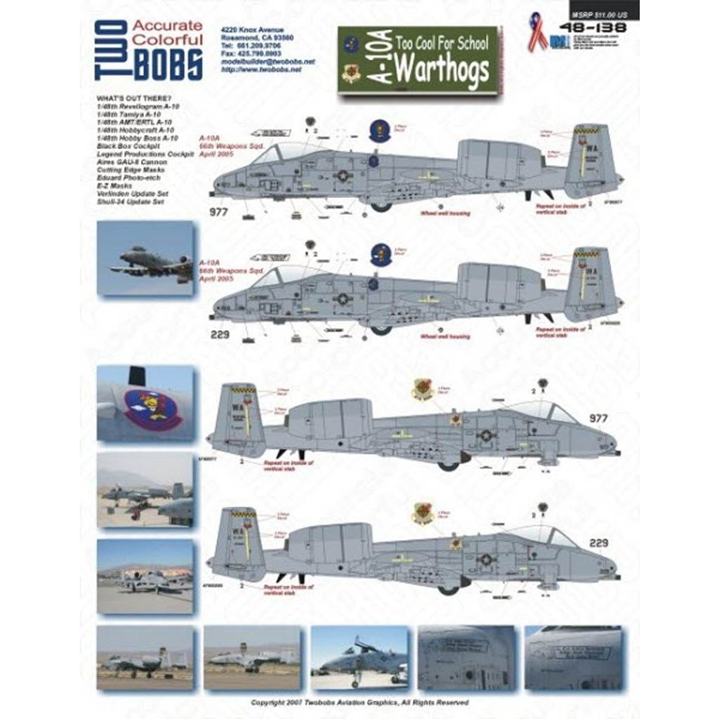 48138 A-10A Too Cool For School Warthogs