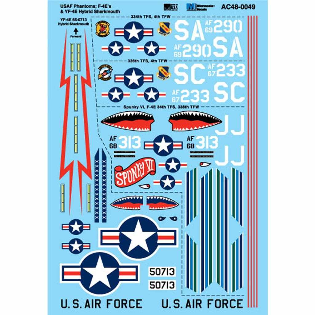新製品】AC48-0049 アメリカ空軍 マクドネル・ダグラス F-4E/YF-4E