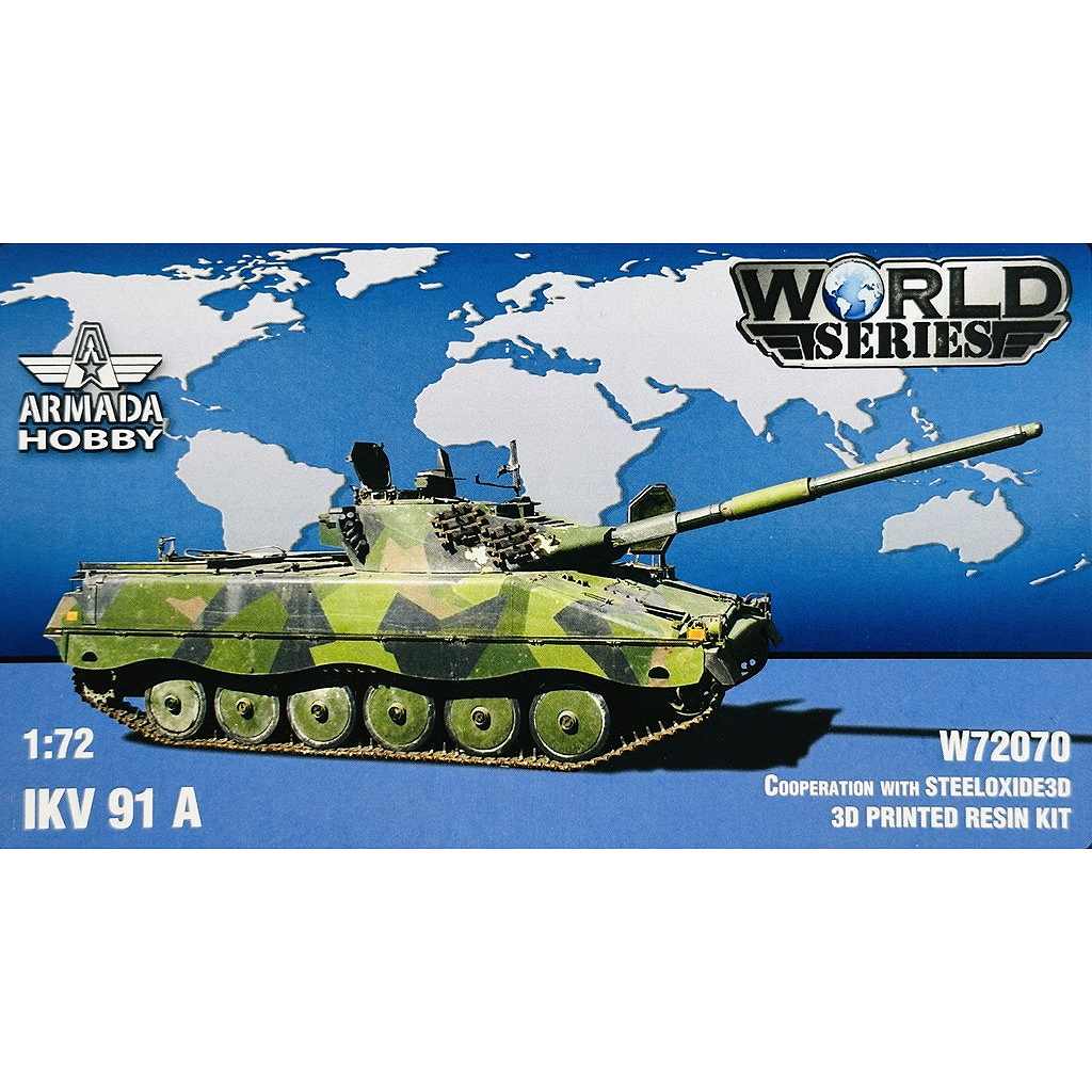 新製品】W72070 1/72 スウェーデン Ikv91 水陸両用軽戦車 | アルマダ