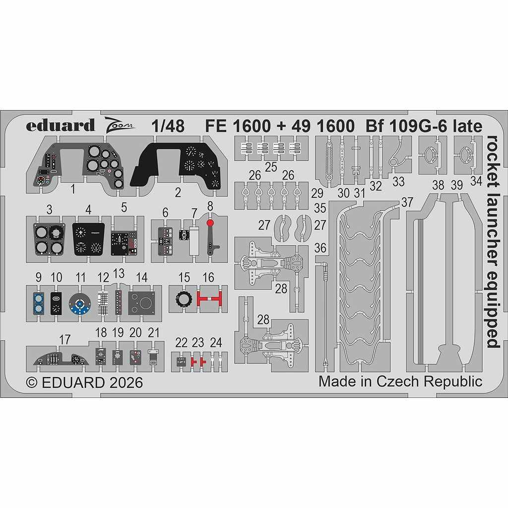 �ڿ����ʡ�FE1600 ������ 1/48 ��å�������ߥå� Bf109G-6 ����� w/W.Gr.21�����åȥ����२�å��󥰥ѡ��� (���ߥ���)