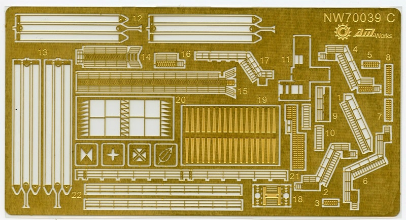 (未使用･未開封品)　1/700 WII USN アメリカ海軍 150トン 真珠湾ハンマーヘッドクレーン NW70039 kmdlckf NW70039 WWII 米海軍 150t ハンマーヘッドクレーン パールハーバー