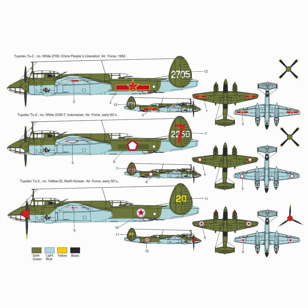 SBK7038 1/72 ツポレフ Tu-2 アジア諸国 | セイバーキッツ SABRE KITS