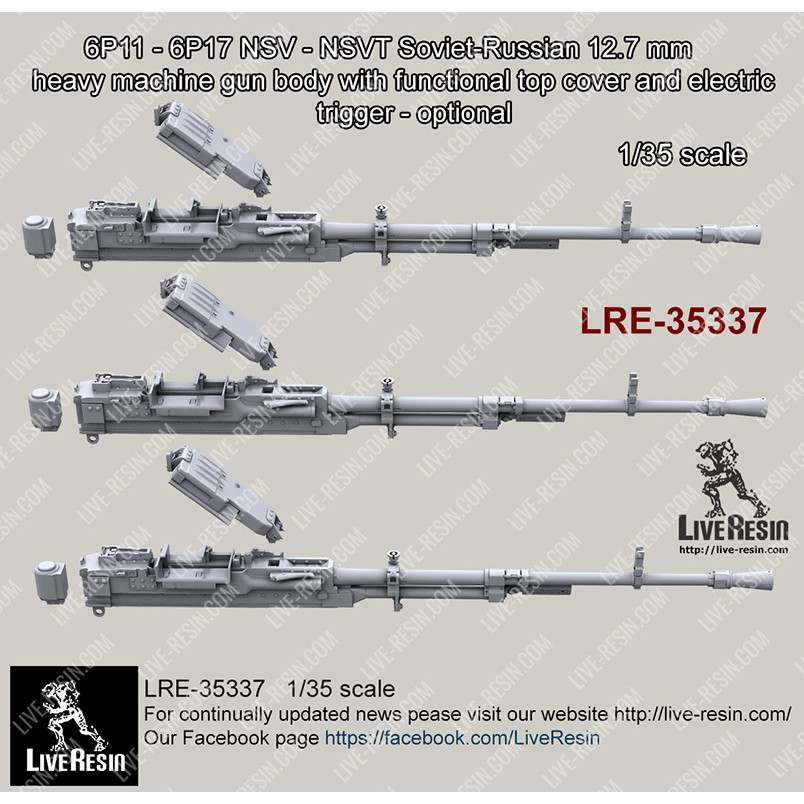 LRE-35337)6P11 - 6P17 NSV - NSVT Soviet-Russian 12.7mm calibre