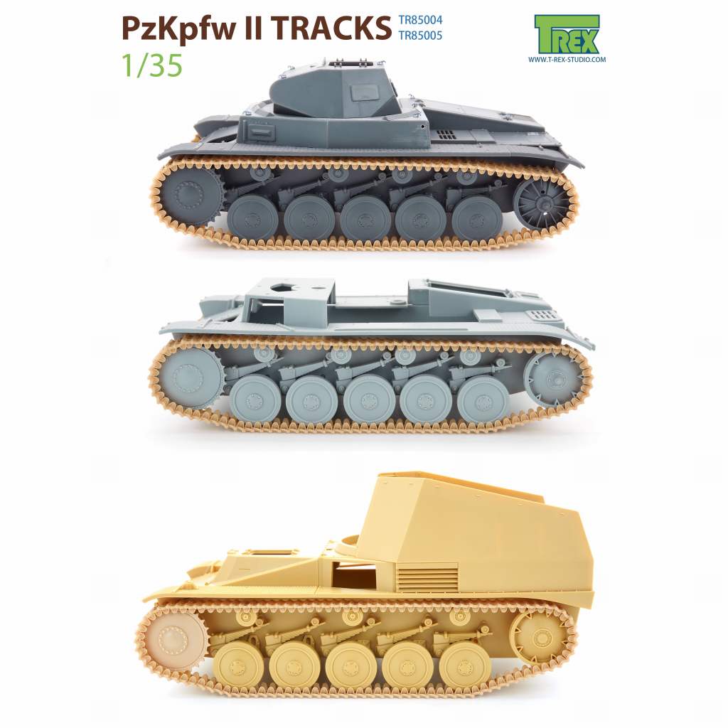 TR85004 1/35 II号戦車用履帯 通常型 連結可動式 | Tレックススタジオ