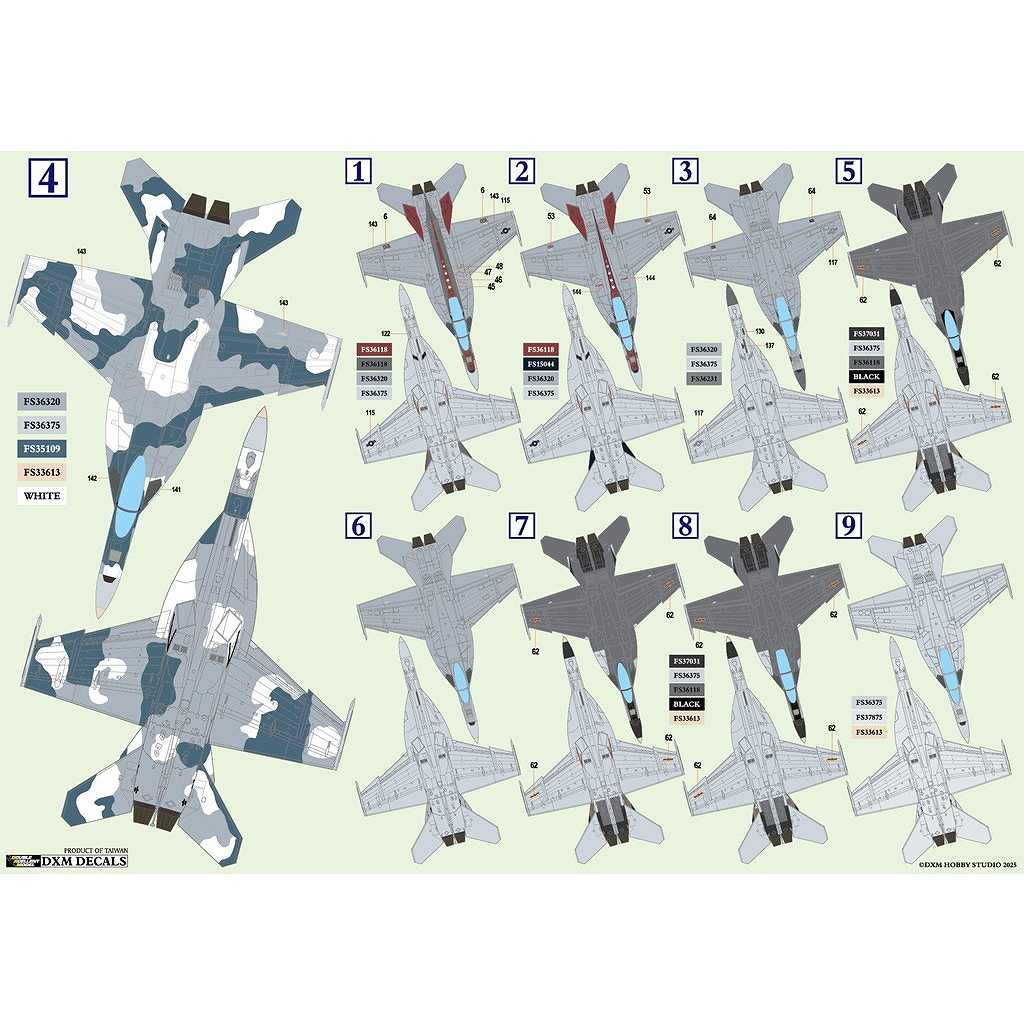 �ڿ����ʡ�51-7163 1/72 ����ꥫ���� F/A-18E/F �����ѡ��ۡ��ͥå� VFA-22 BEEF & VFC-12 AMBUSH