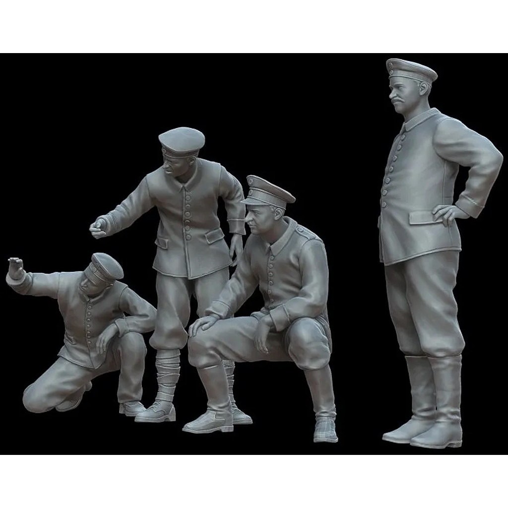 再入荷】F72142 1/72 WWI ドイツ砲兵クルー（4体）【ネコポス規格外