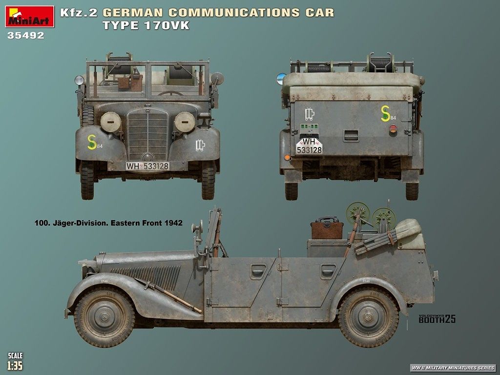 35492 1/35 Kfz.2 ドイツ軍通信車 170VK型 | ミニアート MiniArt | AFV