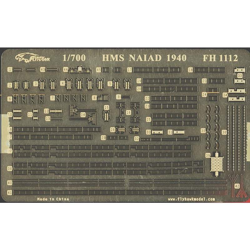 FH1112 英海軍 ダイドー級軽巡洋艦 ナイアド Naiad 1940