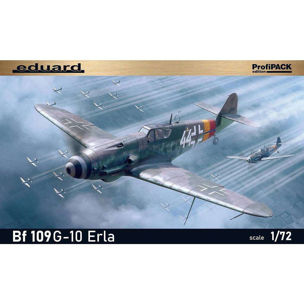 MI工房、完成品、72分の1エデュアルド、Bf−109Ｇ−14プロフィパック 70162 1/72 メッサーシュミット Bf109G-10 エルラ工場 プロフィパック