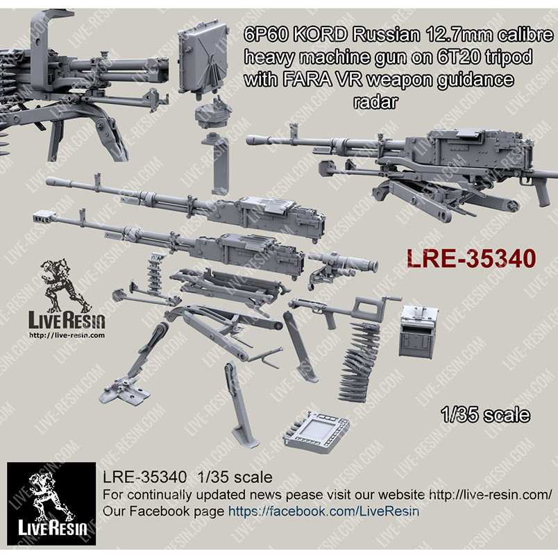 LRE-35340 6P60 KORD Russian 12.7mm calibre heavy machine gun on