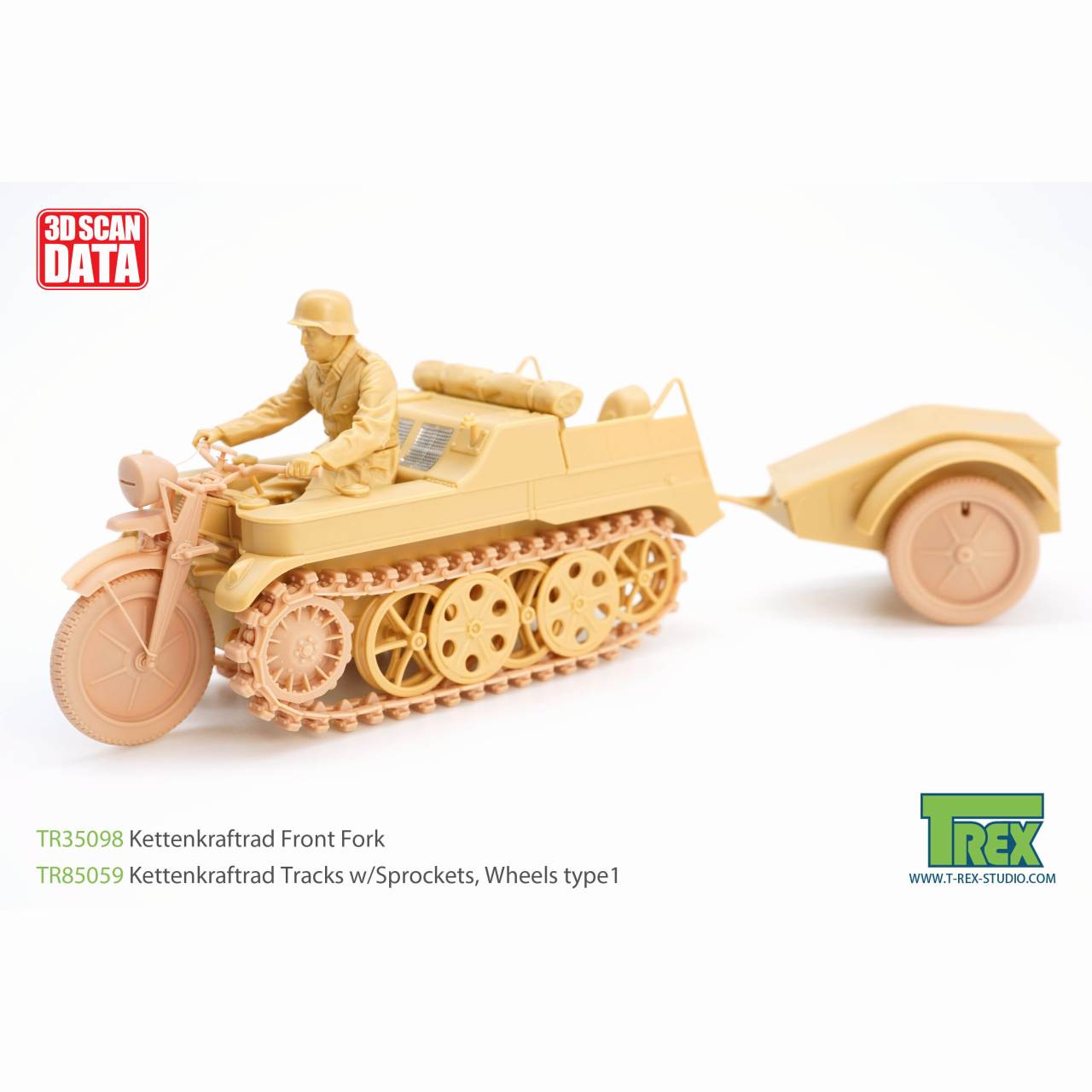 TR35098 1/35 WWII ドイツ ケッテンクラート用フロントフォークセット