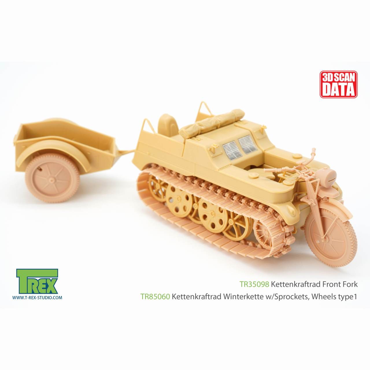 TR35098 1/35 WWII ドイツ ケッテンクラート用フロントフォークセット