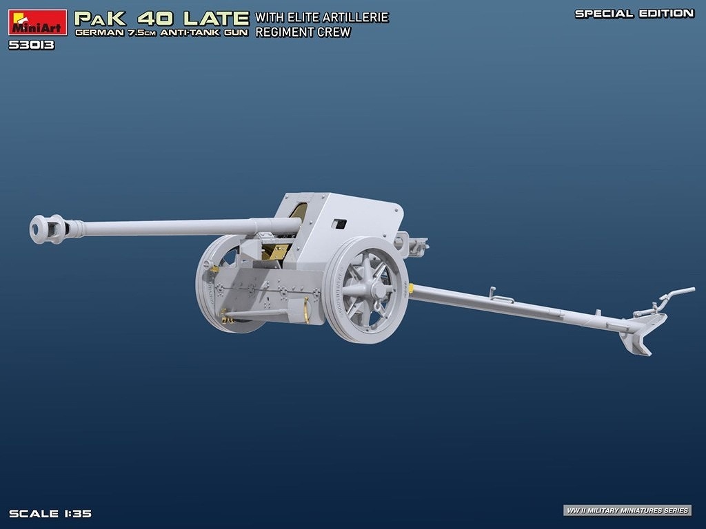 53013 1/35 ドイツ軍 7.5cm PaK 40 後期型 w/エリート砲兵連隊乗員