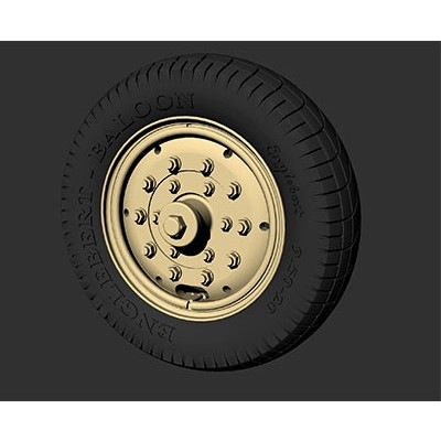 RE35-594 英 ロールスロイス装甲車タイヤホイール エンゲルベルト製