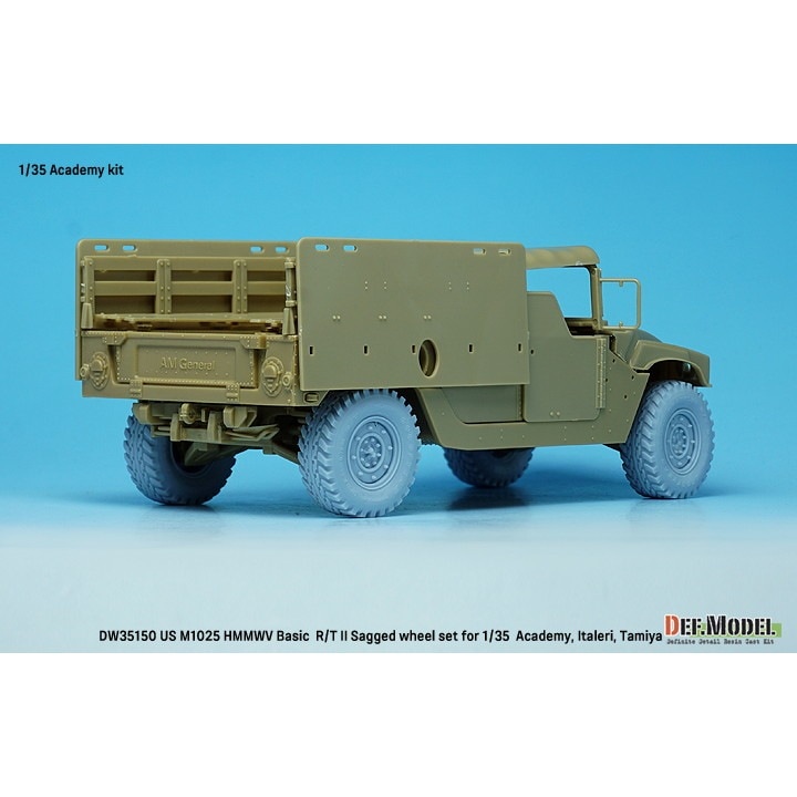 DW35150 1/35 現用 アメリカ M1025 ハンビー 自重変形タイヤセット