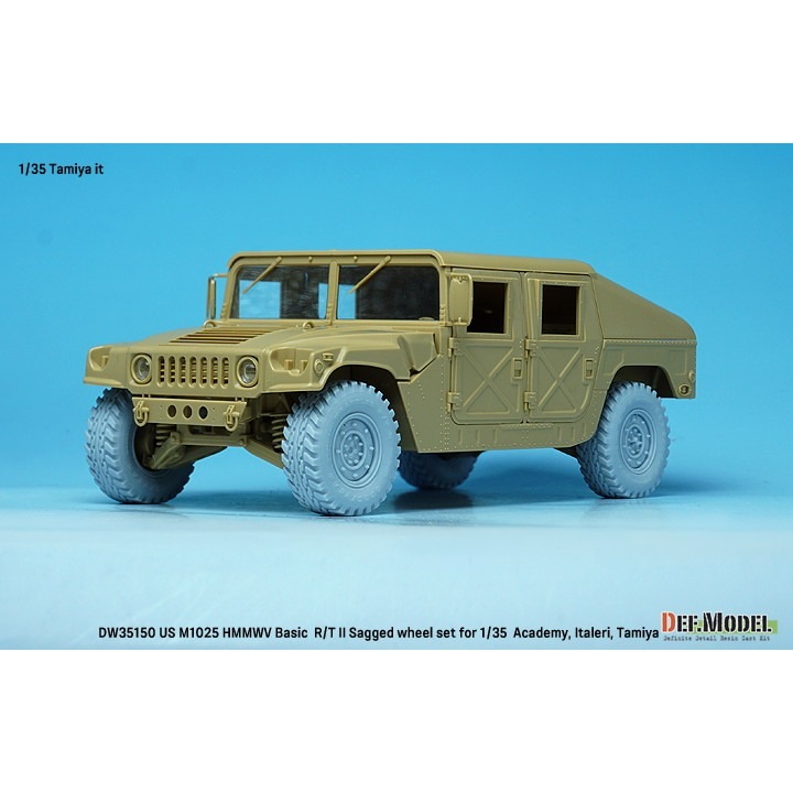 DW35150 1/35 現用 アメリカ M1025 ハンビー 自重変形タイヤセット