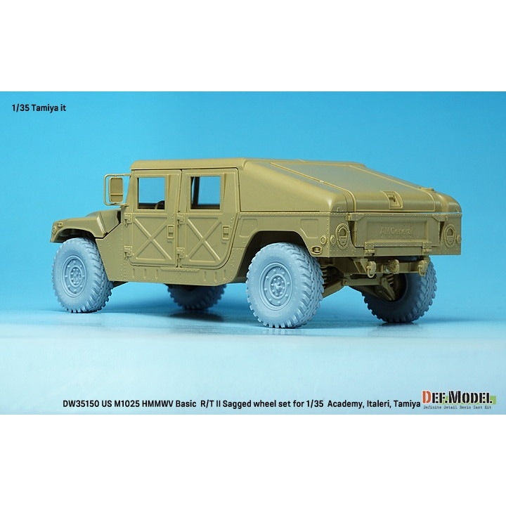 DW35150 1/35 現用 アメリカ M1025 ハンビー 自重変形タイヤセット
