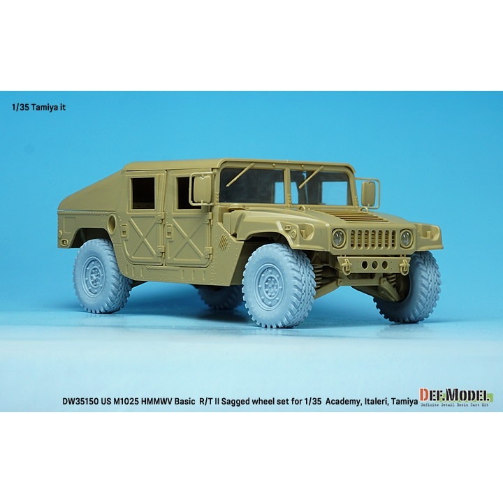DW35150 1/35 現用 アメリカ M1025 ハンビー 自重変形タイヤセット