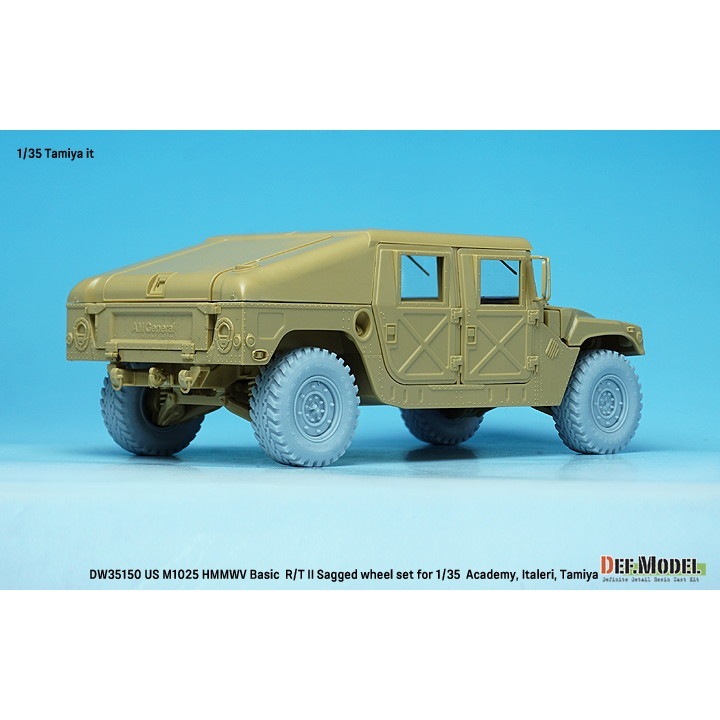 DW35150 1/35 現用 アメリカ M1025 ハンビー 自重変形タイヤセット