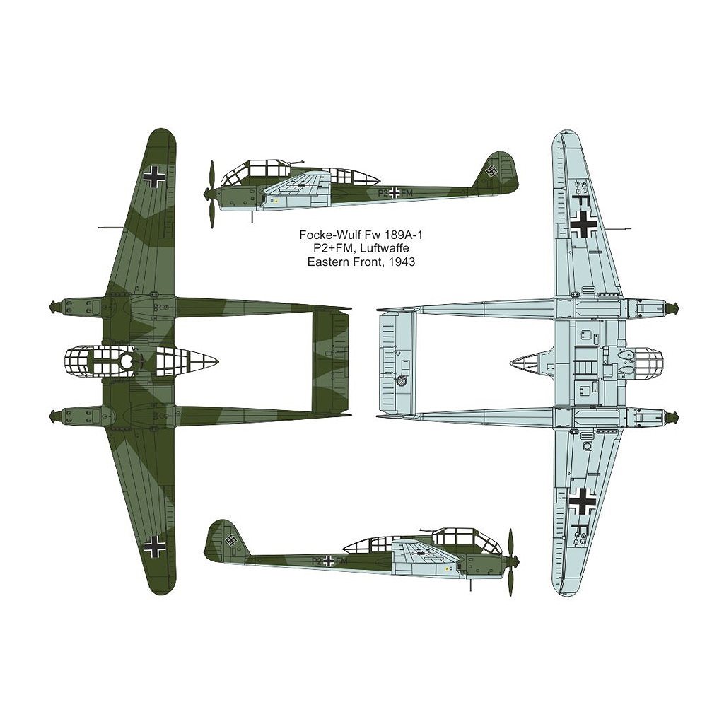 ڿʡ14444 1/144 եå Fw189A-1 ա