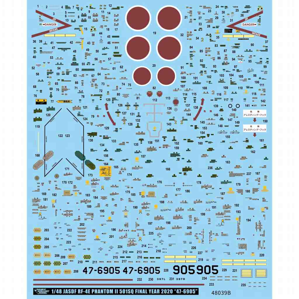 01-4243 1/48 �Ҷ������� RF-4E �ե���ȥ�II 501SQ �ե����ʥ륤�䡼 2020 �ξ��º� ��47-6905