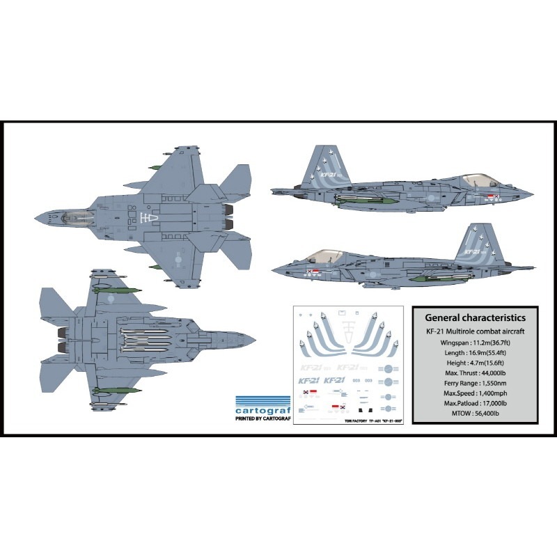 TF-A01 1/144 現用 韓国空軍 KF-21 ボラメ 試作3号機 | トリ
