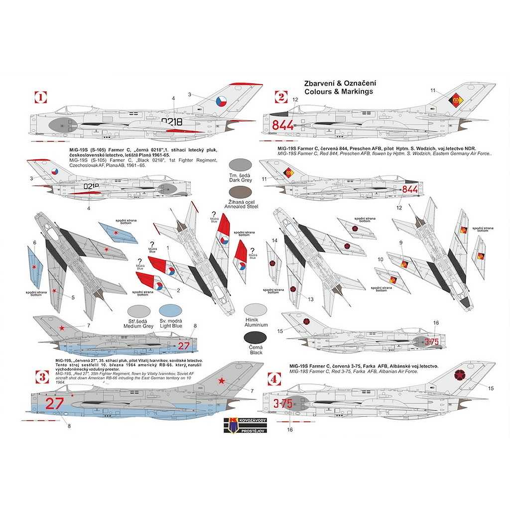 KPM0496 1/72 MiG-19S ｢東ヨーロッパ上空｣ | KP モデルズ KP MODELS