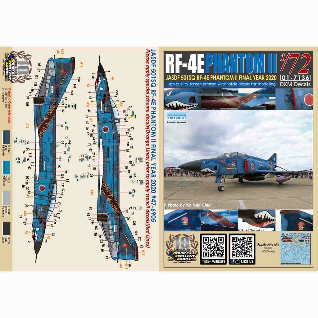 01-7136 1/72 航空自衛隊 RF-4E ファントムII 501SQ ファイナルイヤー