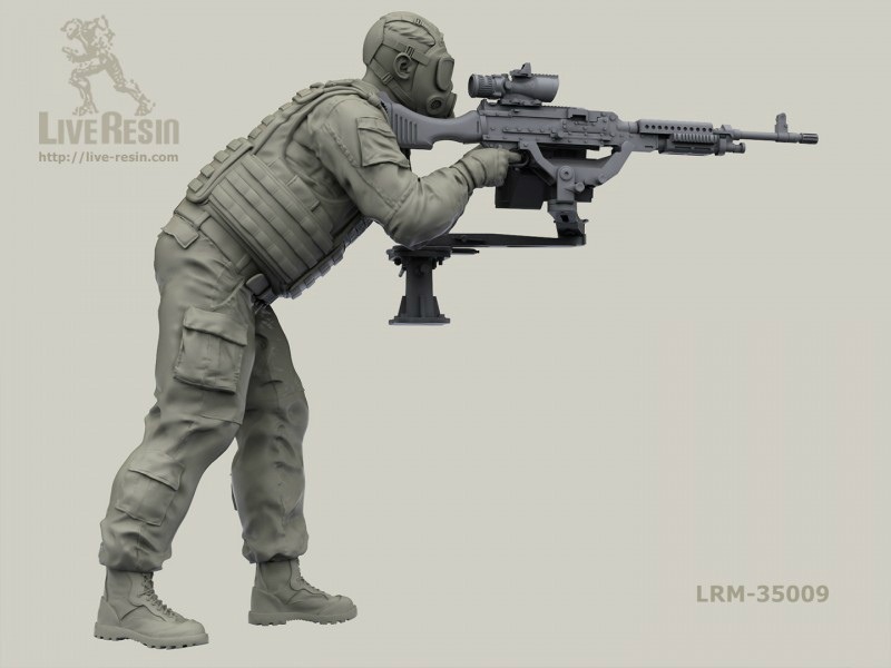 LRM-35009 現用アメリカ海兵隊 MCTAGS/LAV-25砲塔 M40ガスマスク