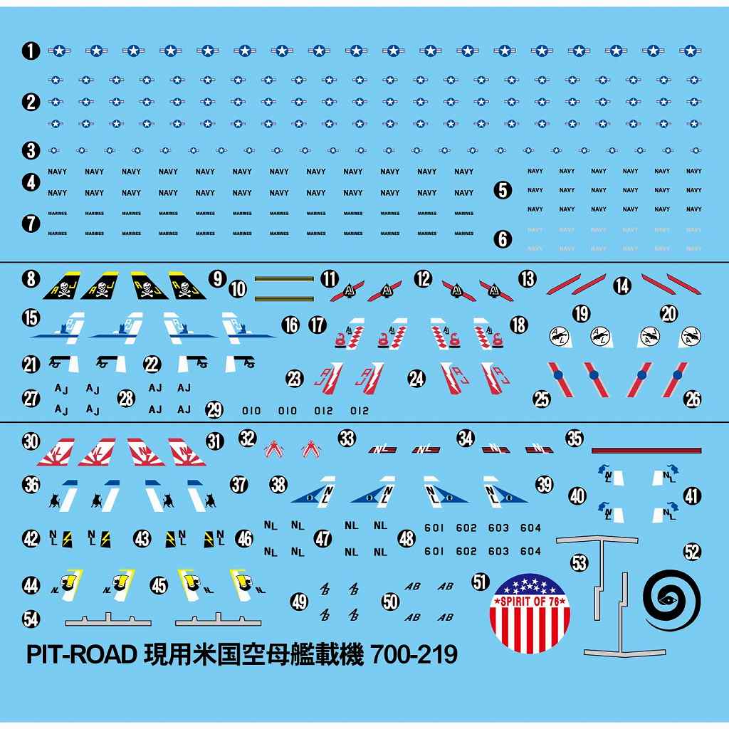 らららん　アメリカ海軍グッズセット 新製品】SPT01 現用アメリカ海軍艦載機セット1 | ピットロード