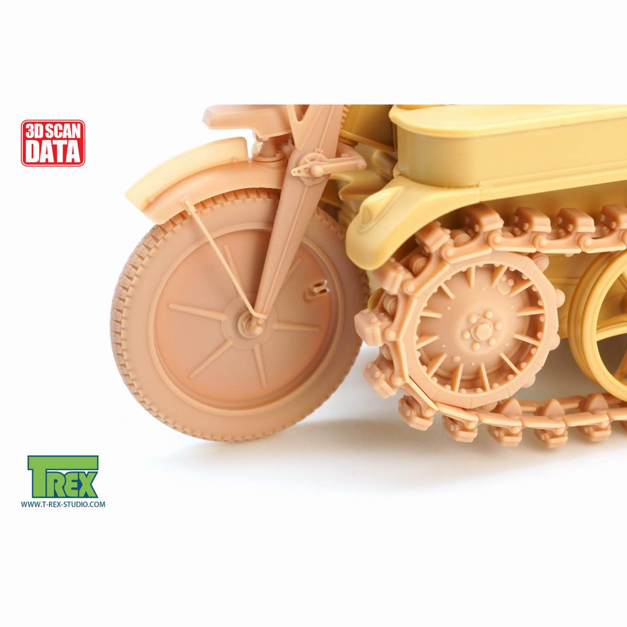 TR85059 1/35 WWII ドイツ ケッテンクラート用履帯 起動輪/タイヤType1