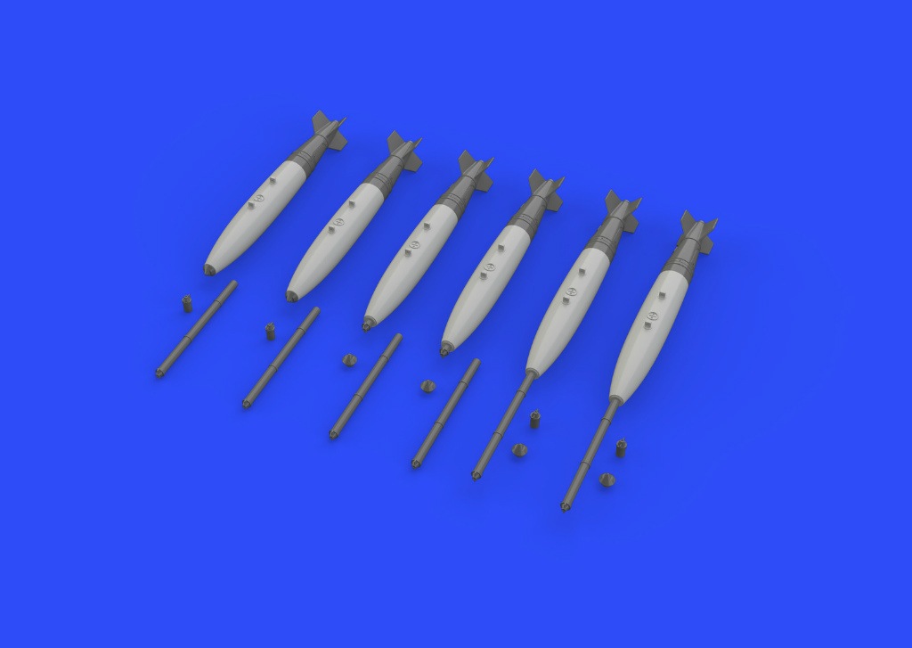 米軍リボンバーセット 8連実物 ヴァンガード土台 ブラッシン632096 Mk.82 500ポンド爆弾 | エデュアルド eduard