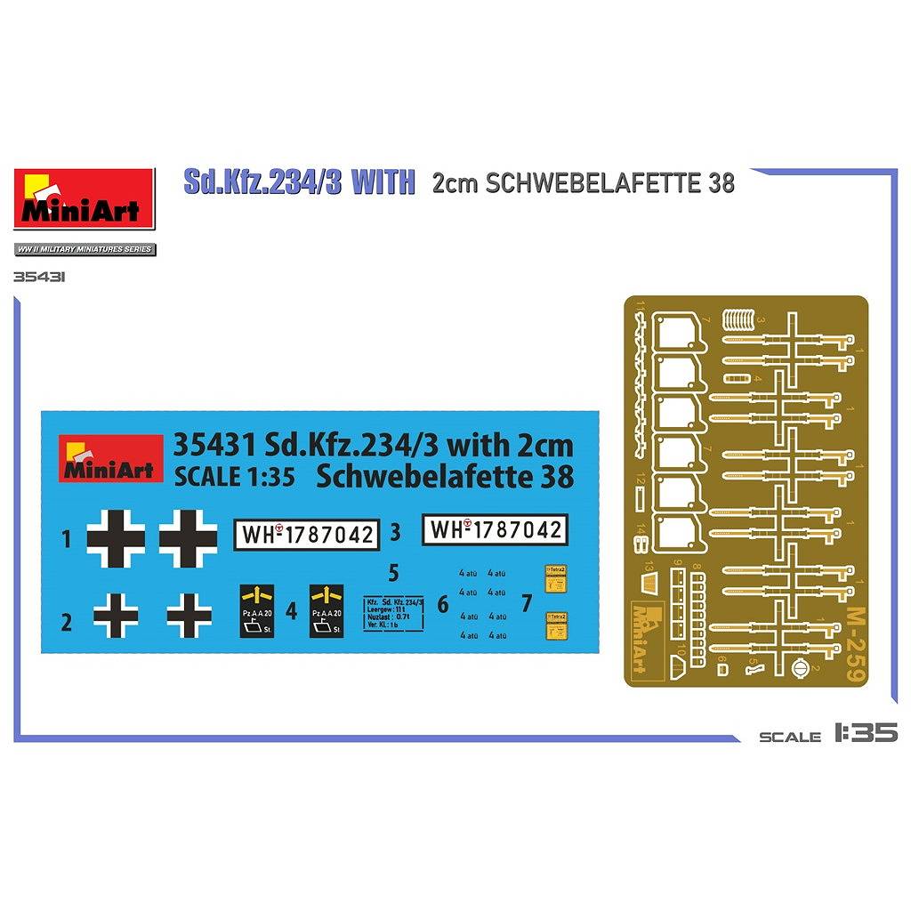 35431 1/35 Sd.Kfz.234/3 w/2cm ٥եå38