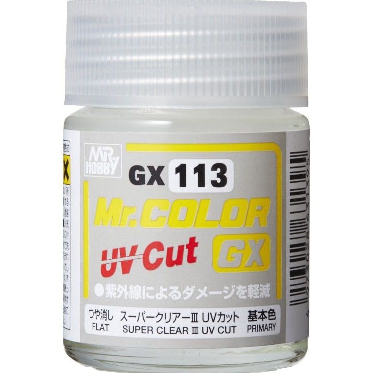 再入荷】Mr.COLOR GX113 スーパークリアーIII UVカット つや消し | GSI