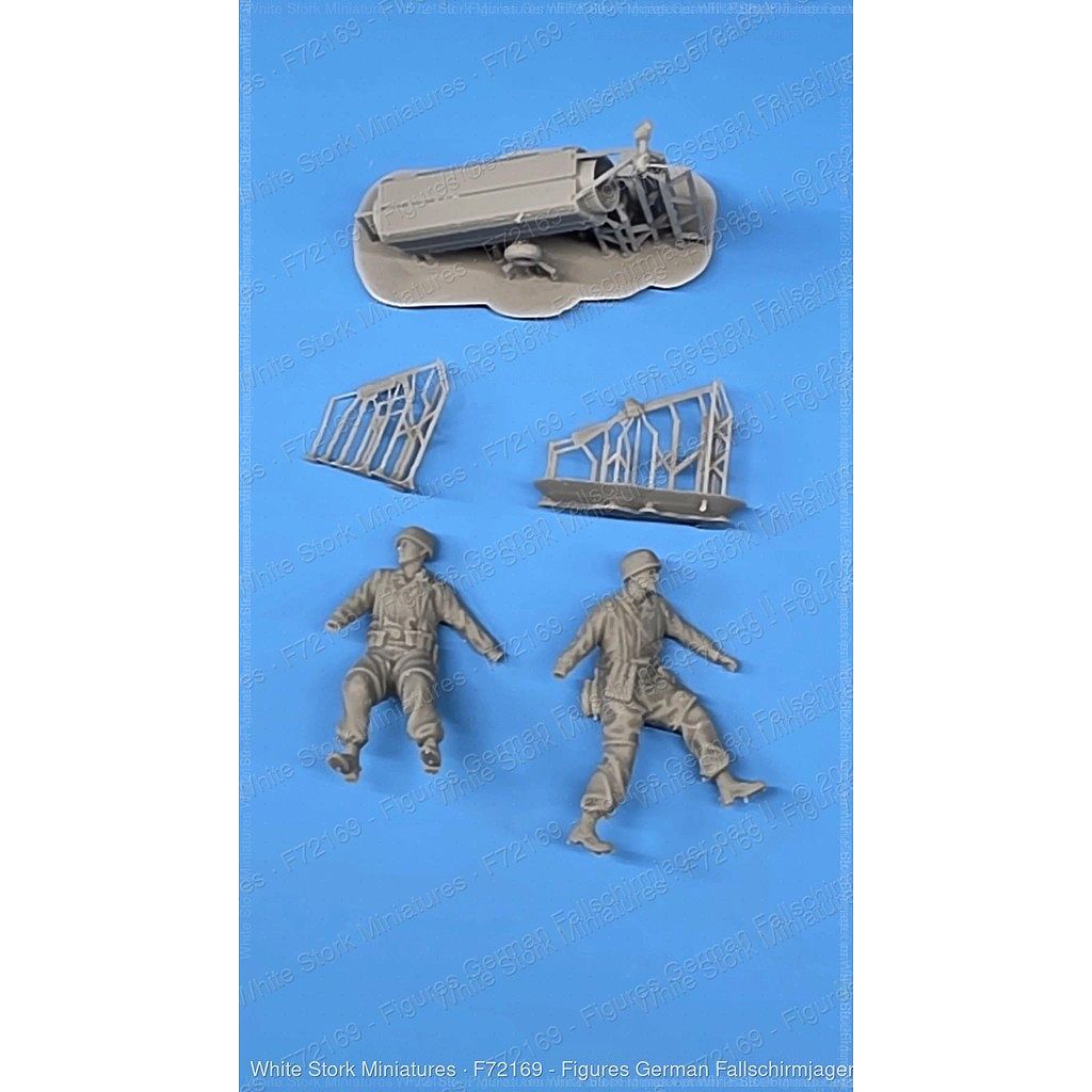 新製品】F72169 1/72 ドイツ空挺兵 Part 2（補給コンテナを運ぶ、2体