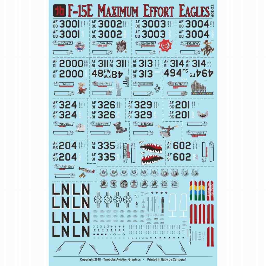 72109 F-15E ストライクイーグル Maximum Effort Eagles