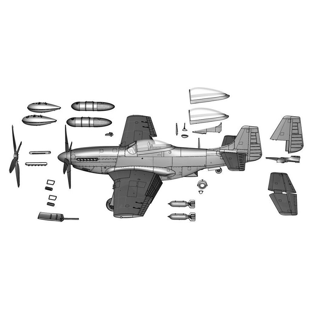 ڿʡ70070 1/72 P-51D ޥ