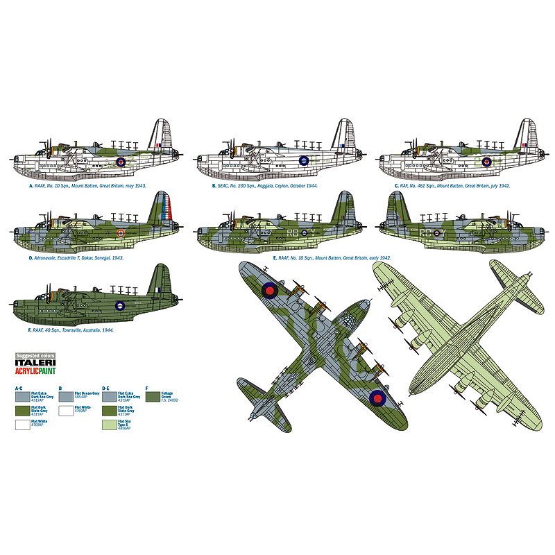 1352 ショート サンダーランド Mk.III | イタレリ ITALERI | 飛行機,第