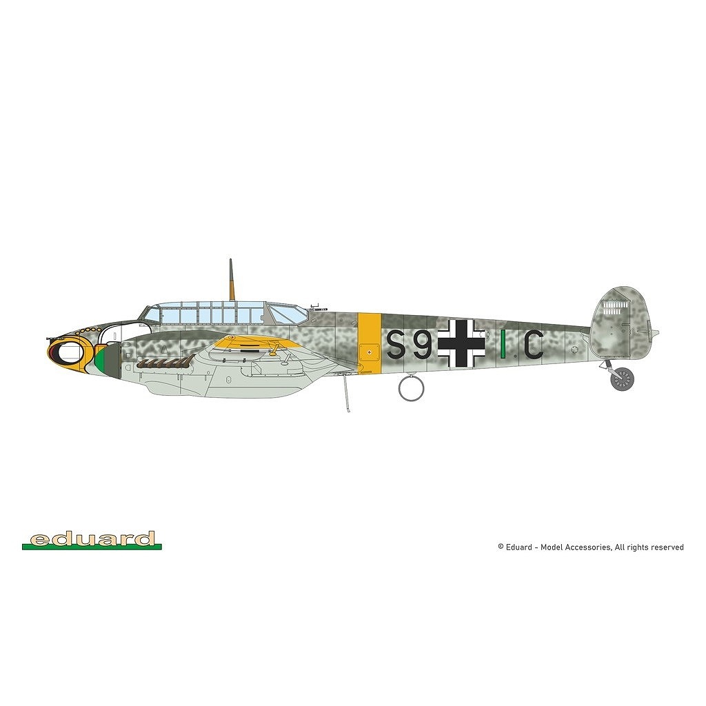 7084 1/72 メッサーシュミット Bf110F プロフィパック | エデュアルド