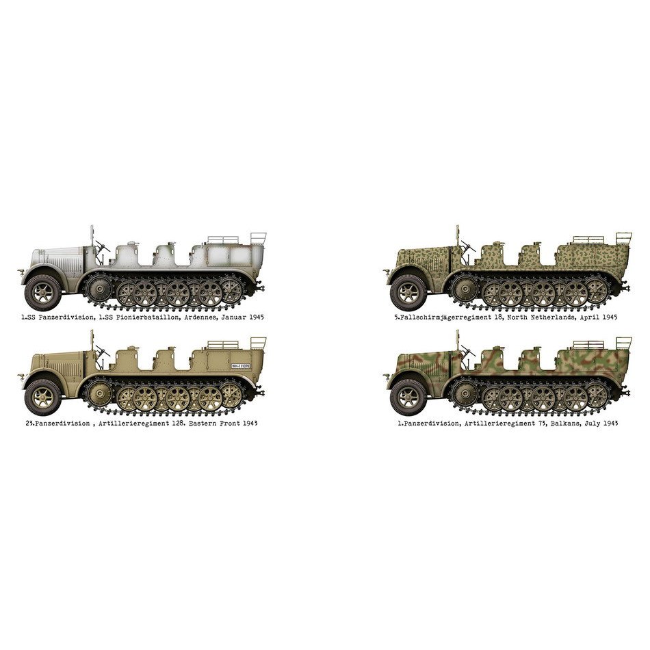 DW35037 1/35 Sd.Kfz.7 8トン ハーフトラック 中型牽引車w/クルー