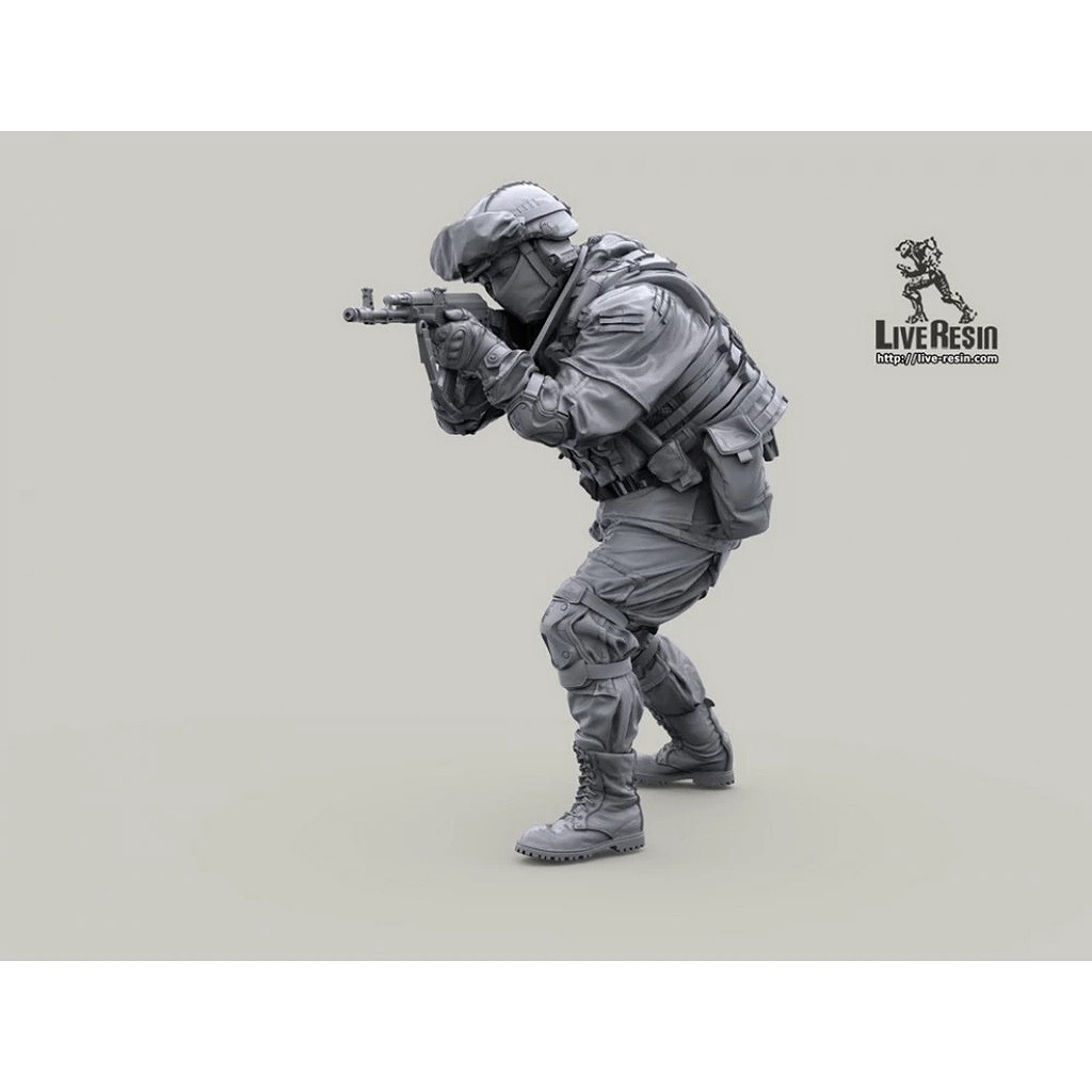 LRM-35083 Russian Army soldier in modern infantry combat gear system, in action, set 24