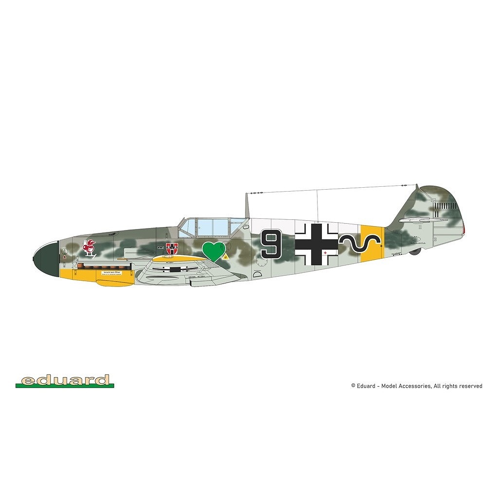 7478 1/72 ��å�������ߥå� Bf109F-4 ������������ɥ��ǥ������