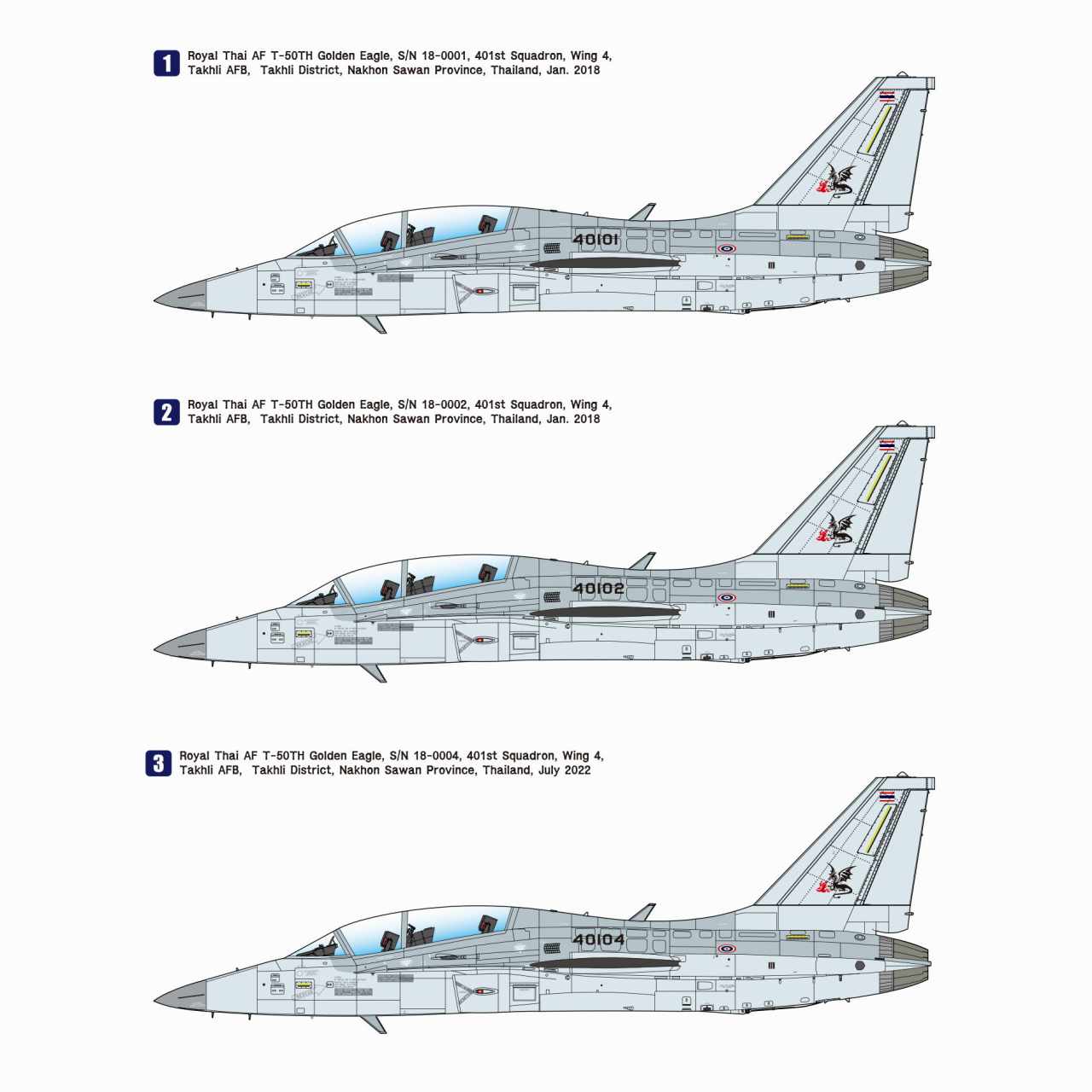 WP14818 1/48 T-50TH ゴールデンイーグル「タイ空軍